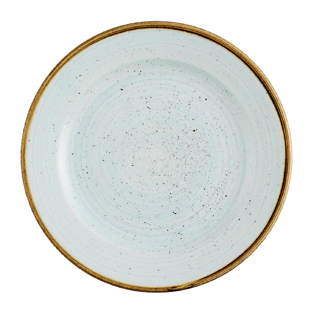 Churchill Stonecast Profile Rimmed Plates Duck Egg Blue 170mm 12 Pack (JN187)