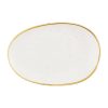 Churchill Stonecast Opal Platters Barley White 345x235mm 6 Pack (JN188)