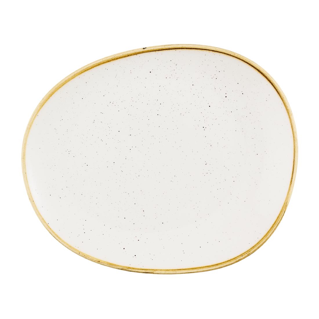 Churchill Stonecast Opal Plates Barley White 280mm 12 Pack (JN189)