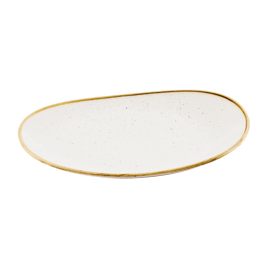 Churchill Stonecast Opal Plates Barley White 260mm 12 Pack (JN190)
