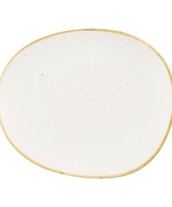 Churchill Stonecast Opal Plates Barley White 185mm 12 Pack (JN192)