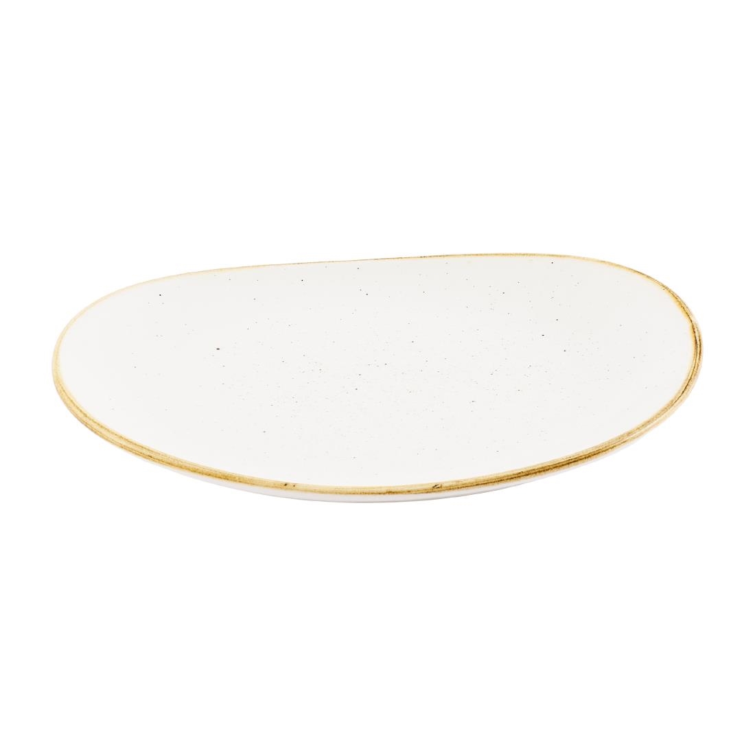 Churchill Stonecast Opal Plates Barley White 185mm 12 Pack (JN192)