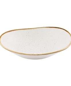 Churchill Stonecast Opal Bowls Barley White 230mm 12 Pack (JN193)