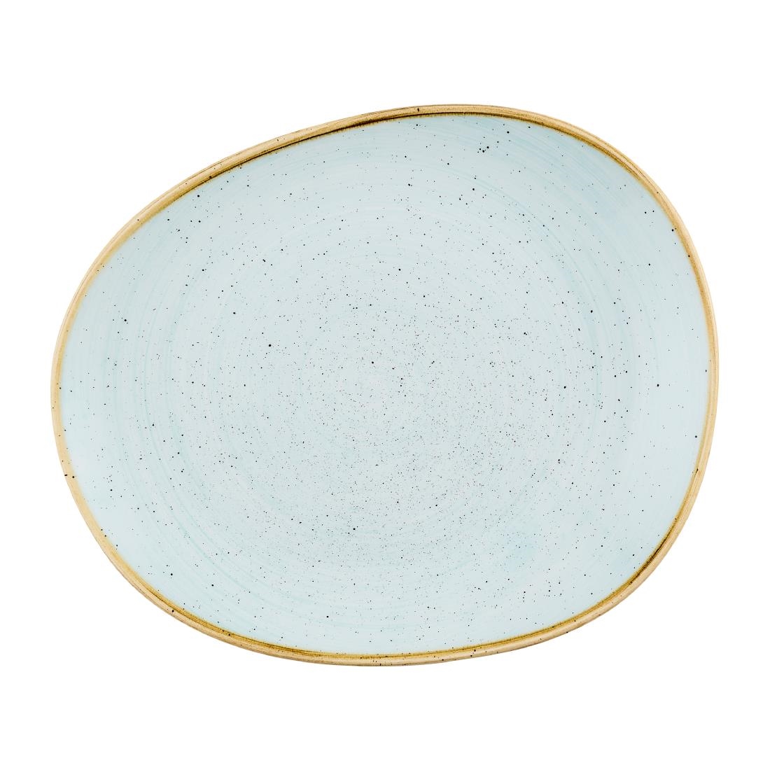 Churchill Stonecast Opal Plates Duck Egg Blue 280mm 12 Pack (JN196)