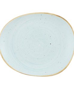Churchill Stonecast Opal Plates Duck Egg Blue 185mm 12 Pack (JN199)