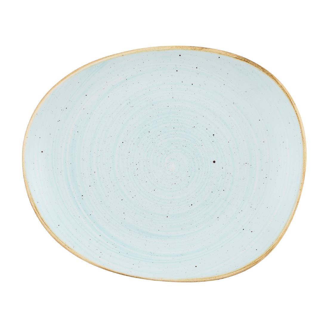 Churchill Stonecast Opal Plates Duck Egg Blue 185mm 12 Pack (JN199)