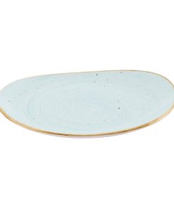 Churchill Stonecast Opal Plates Duck Egg Blue 185mm 12 Pack (JN199)