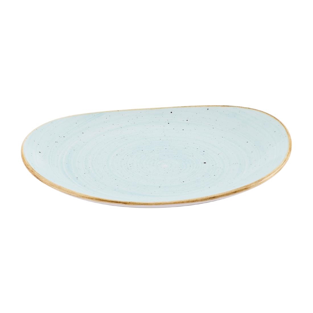 Churchill Stonecast Opal Plates Duck Egg Blue 185mm 12 Pack (JN199)