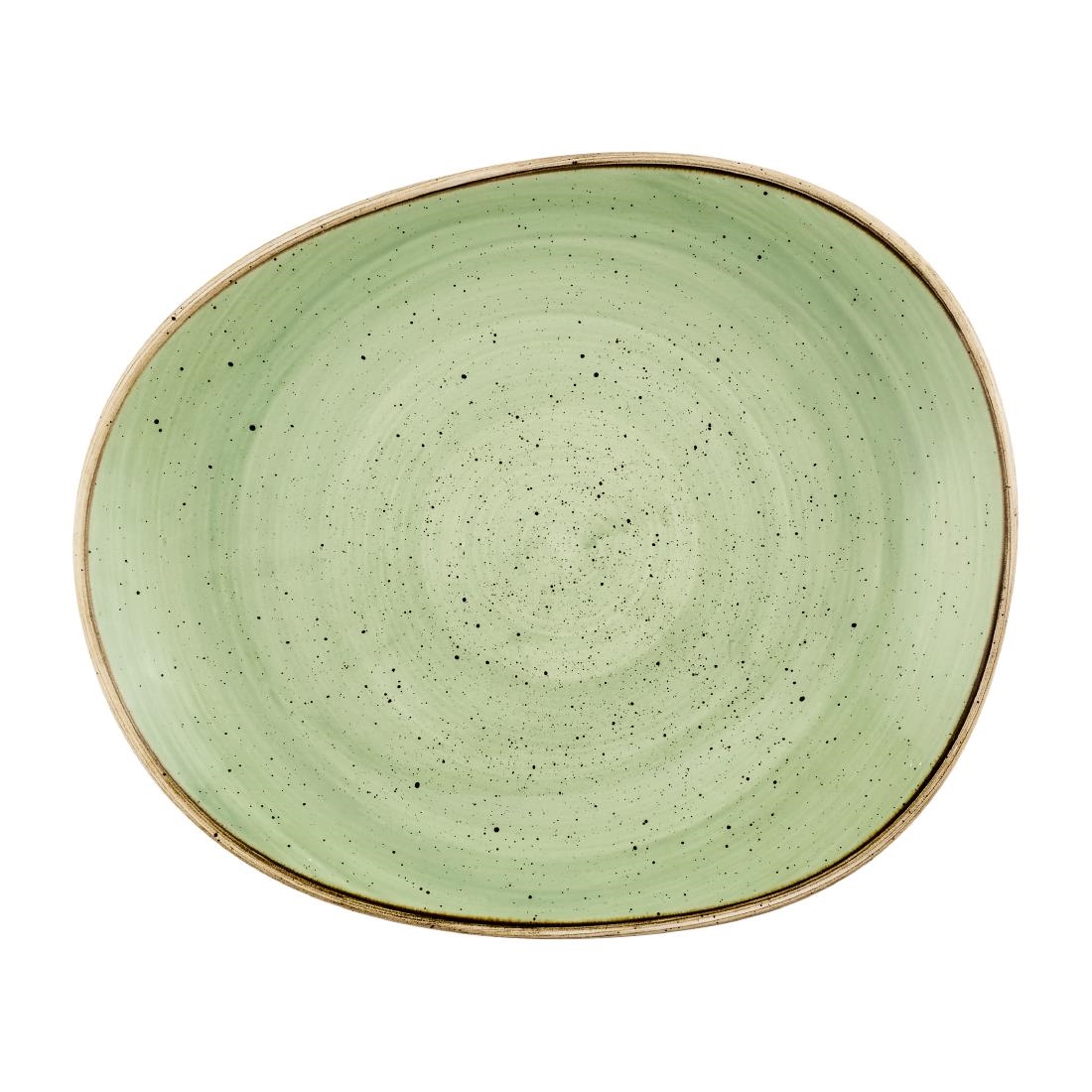 Churchill Stonecast Opal Plates Sage Green 260mm 12 Pack (JN204)