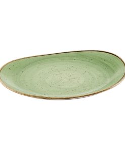 Churchill Stonecast Opal Plates Sage Green 260mm 12 Pack (JN204)