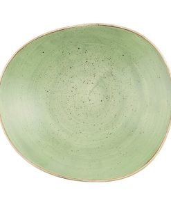 Churchill Stonecast Opal Bowls Sage Green 230mm 12 Pack (JN207)