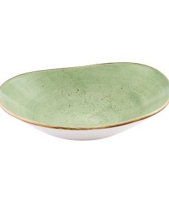 Churchill Stonecast Opal Bowls Sage Green 230mm 12 Pack (JN207)
