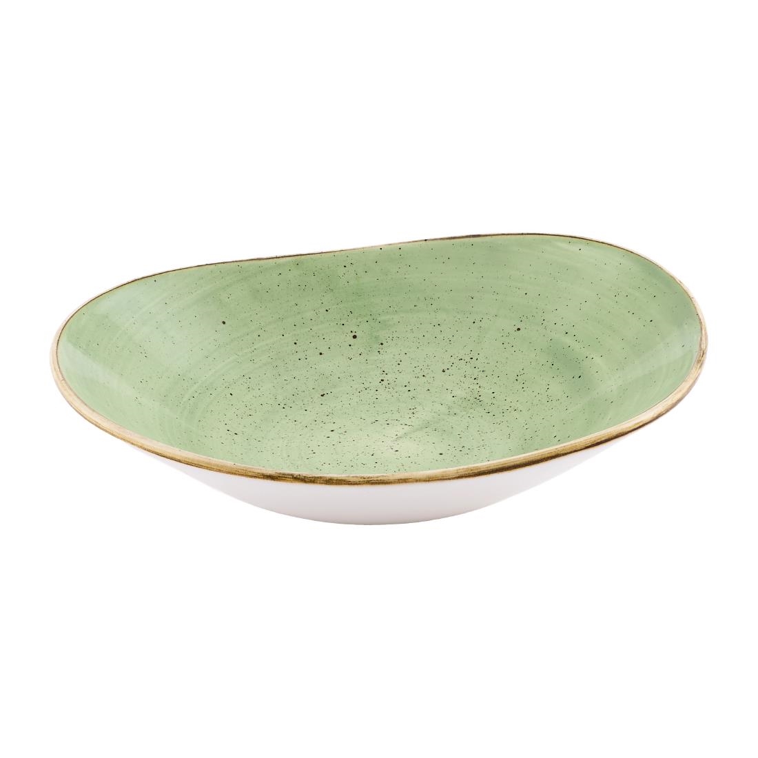Churchill Stonecast Opal Bowls Sage Green 230mm 12 Pack (JN207)