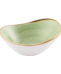 Churchill Stonecast Opal Bowls Sage Green 150mm 12 Pack (JN208)