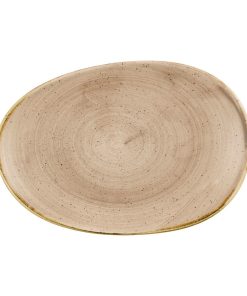 Churchill Stonecast Opal Platters Truffle 345x235mm 6 Pack (JN209)