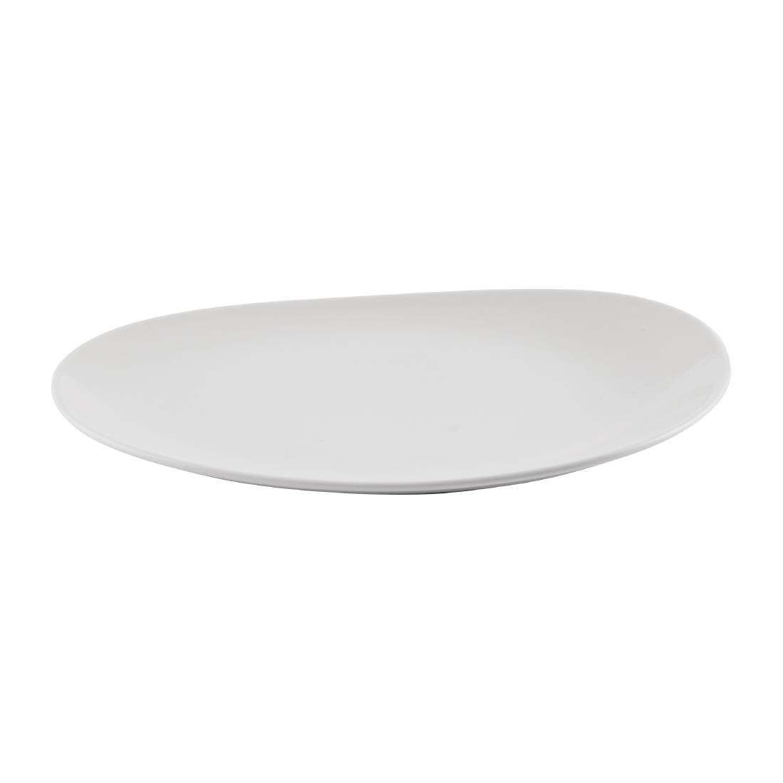 Churchill Opal Platters White 345x235mm 6 Pack (JN216)