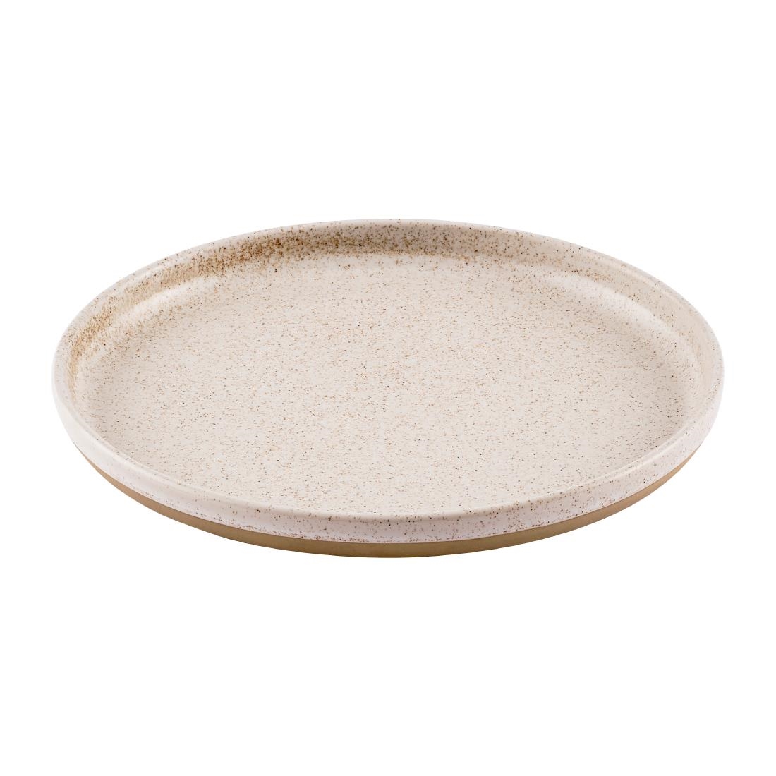 Churchill Emerge Walled Plates Speckled White 260mm 6 Pack (JN226)