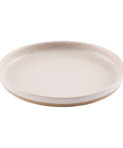 Churchill Emerge Walled Plates Speckled White 210mm 6 Pack (JN227)