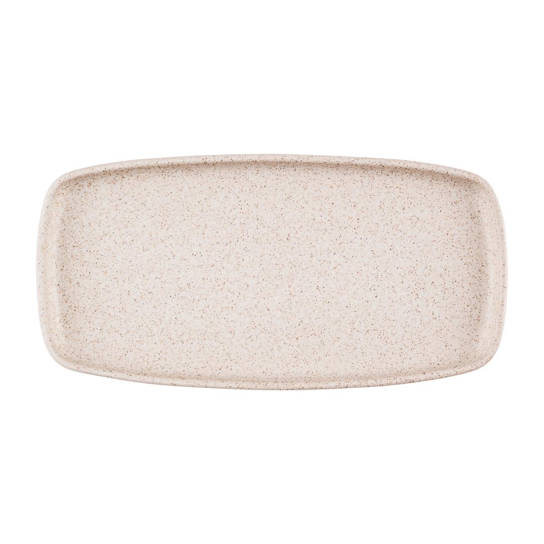 Churchill Emerge Oblong Trays Speckled White 300x147mm 6 Pack (JN228)