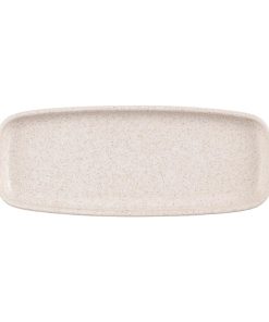Churchill Emerge Oblong Trays Speckled White 251x100mm 6 Pack (JN229)