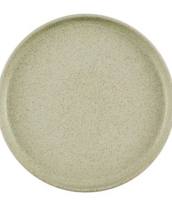Churchill Emerge Walled Plates Speckled Green 260mm 6 Pack (JN234)