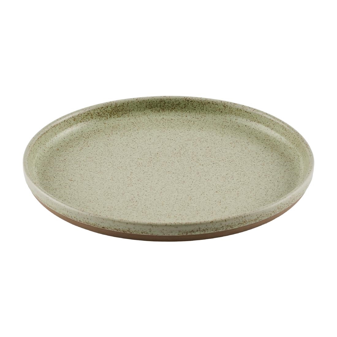 Churchill Emerge Walled Plates Speckled Green 260mm 6 Pack (JN234)