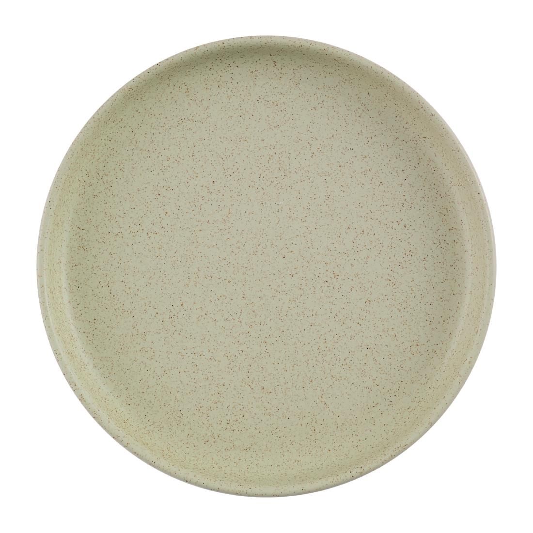 Churchill Emerge Walled Plates Speckled Green 210mm 6 Pack (JN235)