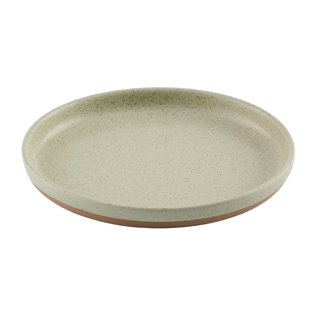Churchill Emerge Walled Plates Speckled Green 210mm 6 Pack (JN235)