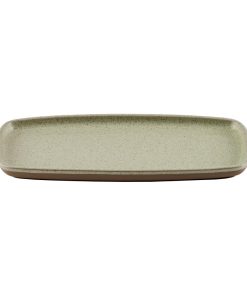 Churchill Emerge Oblong Trays Speckled Green 300x147mm 6 Pack (JN236)