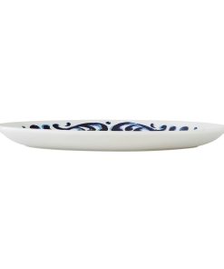 Steelite Messina Oval Coupe Plates Blue 305mm 12 Pack (VV5182)