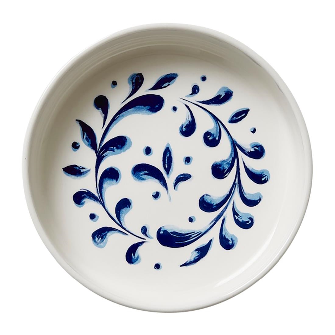 Steelite Messina Round Stacking Trays Blue 165mm 12 Pack (VV5185)