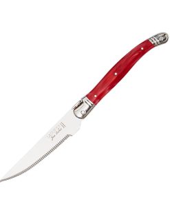 Steelite Laguiole Marble Grill Knives Red 225mm 6 Pack (VV5230)