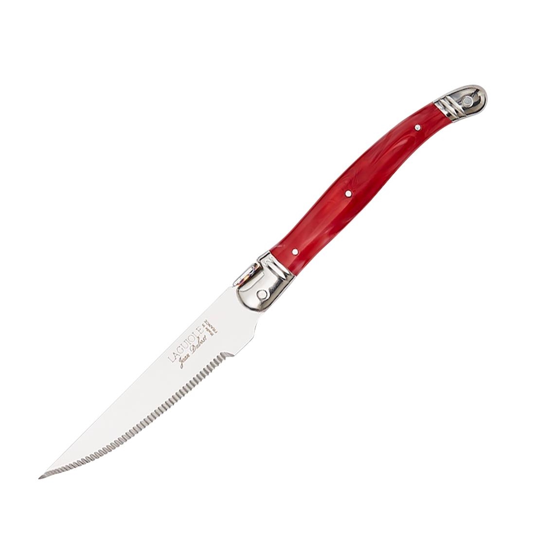 Steelite Laguiole Marble Grill Knives Red 225mm 6 Pack (VV5230)