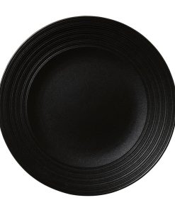 Steelite Concorde Coupe Plates Noir 255mm 12 Pack (VV5243)