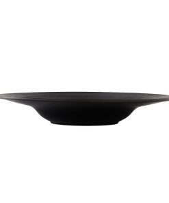 Steelite Concorde Rim Pasta Bowls Noir 285mm 12 Pack (VV5247)