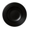 Steelite Concorde Rim Soup Plates Noir 240mm 12 Pack (VV5249)