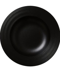 Steelite Concorde Rim Soup Plates Noir 240mm 12 Pack (VV5249)
