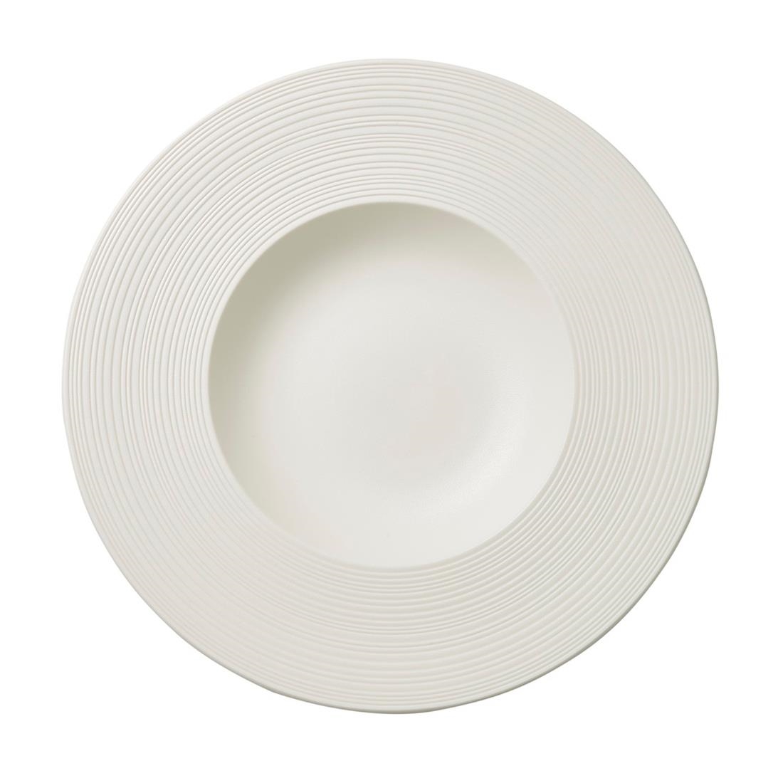 Steelite Concorde Rim Pasta Bowls Blanc 285mm 12 Pack (VV5268)