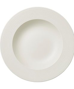 Steelite Concorde Rim Soup Plates Blanc 240mm 12 Pack (VV5270)