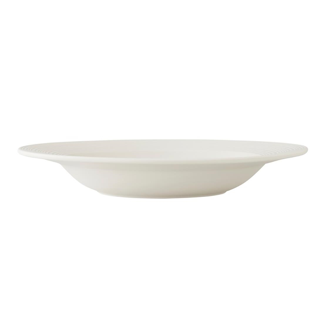 Steelite Concorde Rim Soup Plates Blanc 240mm 12 Pack (VV5270)
