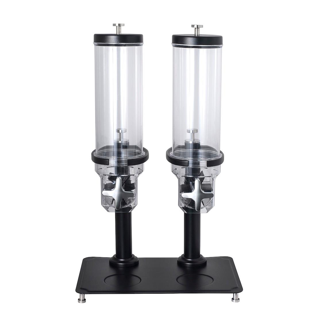 Steelite Creations Buffet Double Cereal Dispenser Black 3.5Ltr (VV5362)