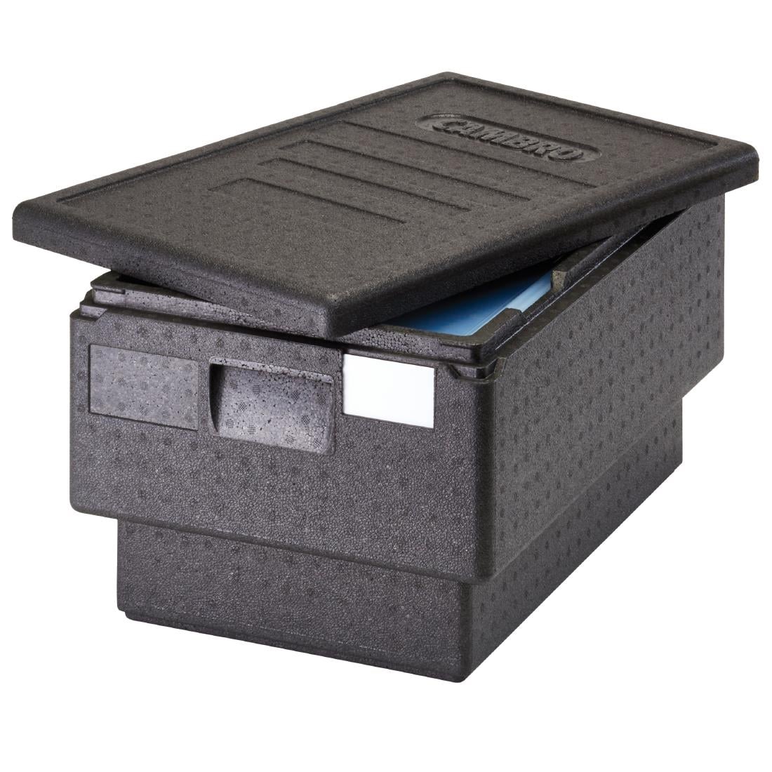 Cambro GoBox Full-Size Top Load 8 Deep Large Handles Black (BW010)