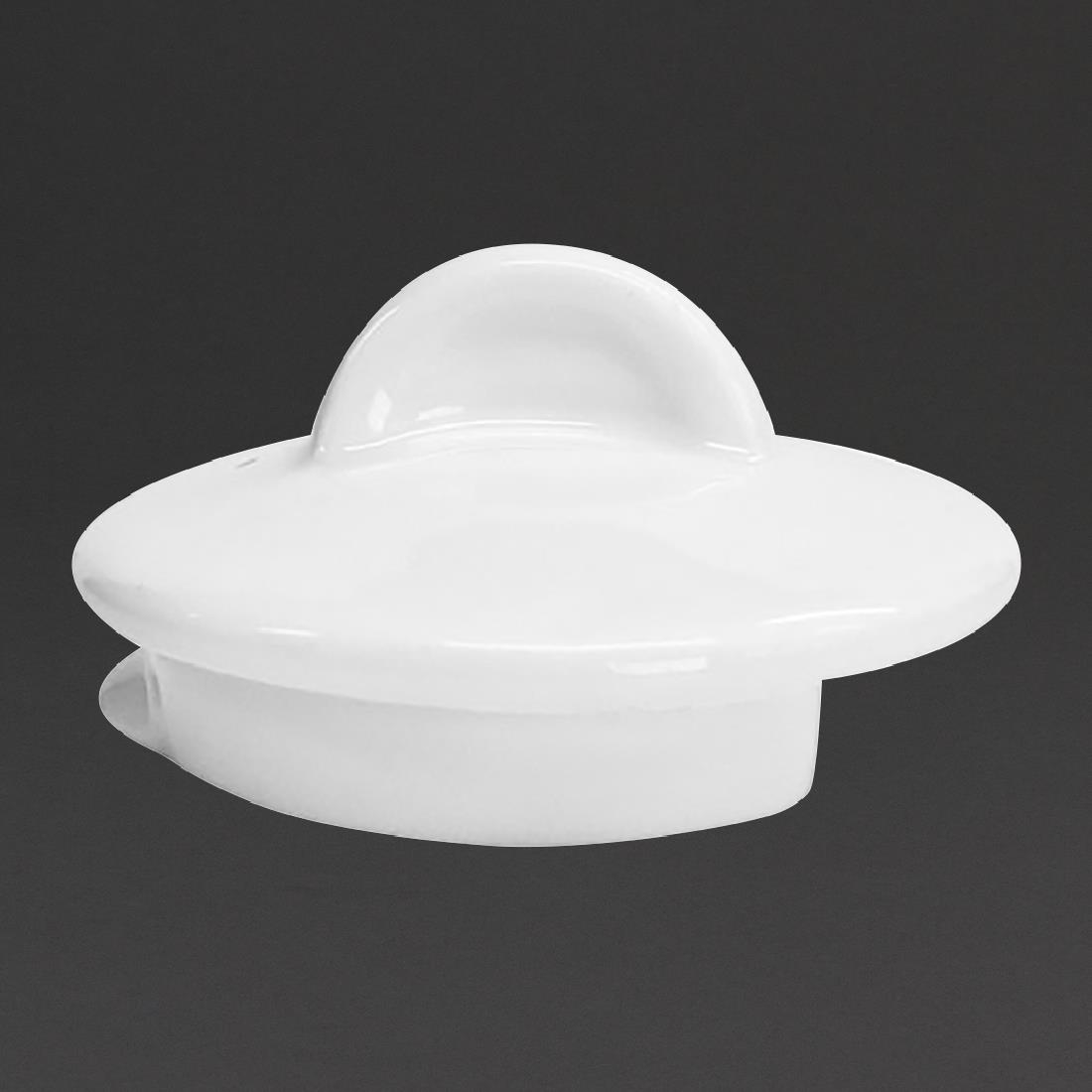 Lids For 710ml Churchill Alchemy White Teapots 6 Pack (CA007)