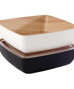 APS Frida Bowl Wood-Black - 250x250x75mm (DW050)