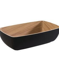 APS Frida Bowl Wood-Black - GN 1-4 265x165x75mm (DW062)
