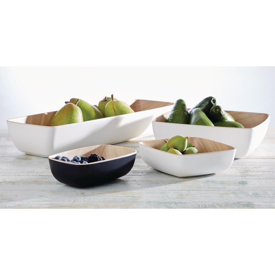 APS Frida Bowl Wood-Black - GN 1-4 265x165x75mm (DW062)