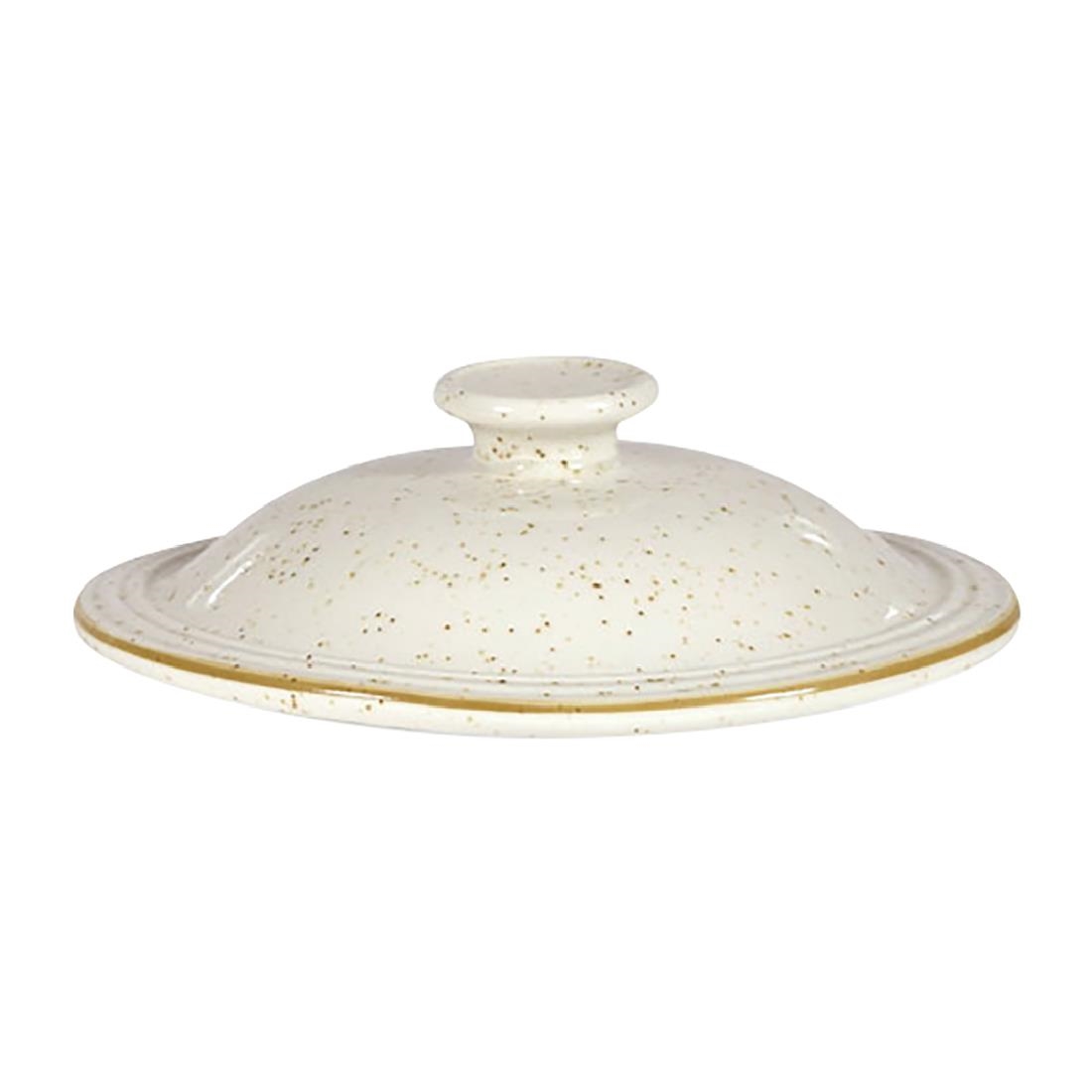Churchill Stonecast Replacement Lids for 430ml Stew Pots Barley White 6 Pack (DW397)