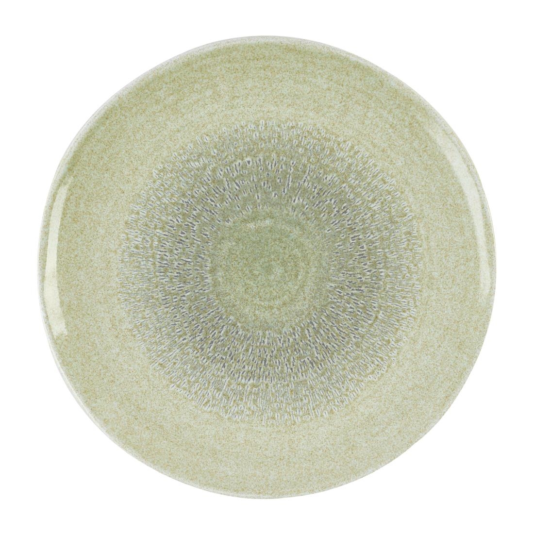 Dudson Harvest Grain Speckled Green Organic Coupe Plates 295mm 12 Pack (DX861)