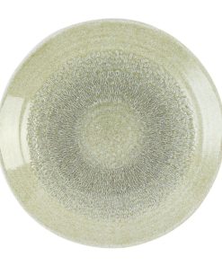 Dudson Harvest Grain Organic Coupe Plates Speckled Green 230mm 12 Pack (DX863)