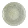 Dudson Harvest Grain Speckled Green Organic Coupe Plates 164mm 12 Pack (DX864)